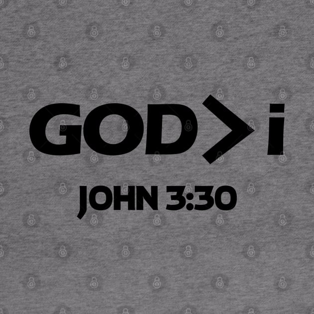 God is Greater Than I. Christian Shirts and Hoodies by ChristianLifeApparel